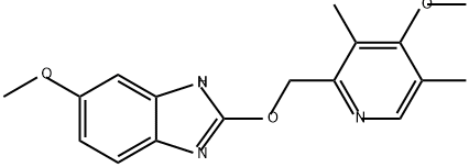 1H-Benzimidazole, 6-methoxy-2-[(4-methoxy-3,5-dimethyl-2-pyridinyl)methoxy]- Structure