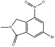 6-bromo-2-methyl-4-nitro-2,3-dihydro-1H-isoindol-1-one Structure