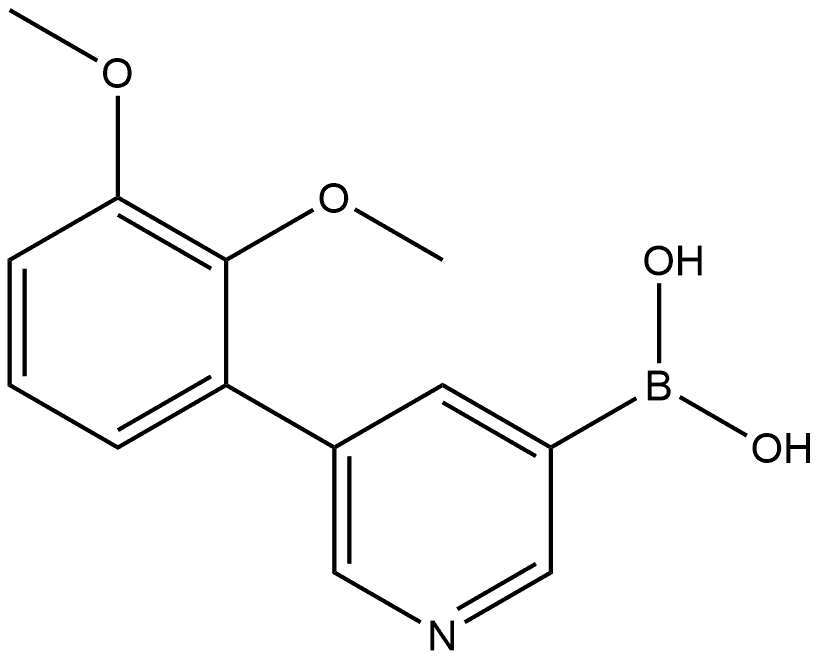 B-[5-(2,3-Dimethoxyphenyl)-3-pyridinyl]boronic acid Structure