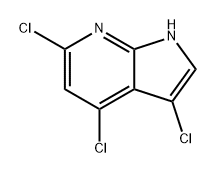 1H-Pyrrolo[2,3-b]pyridine, 3,4,6-trichloro- 구조식 이미지