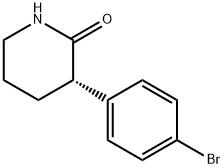 2-Piperidinone, 3-(4-bromophenyl)-, (3S)- 구조식 이미지