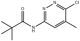 Propanamide, N-(6-chloro-5-methyl-3-pyridazinyl)-2,2-dimethyl- 구조식 이미지