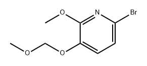 Pyridine, 6-bromo-2-methoxy-3-(methoxymethoxy)- Structure