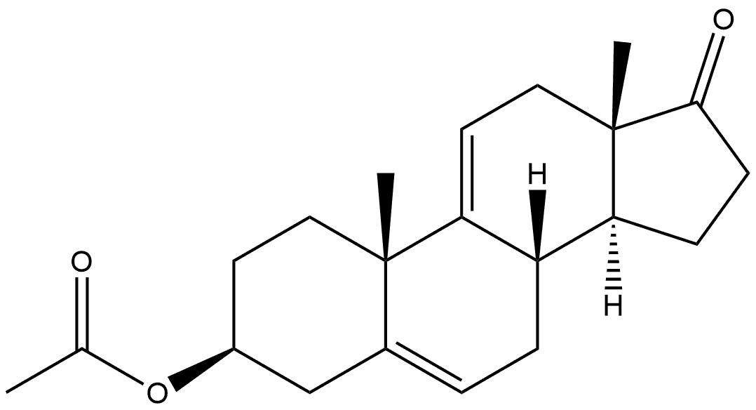 Androsta-5,9(11)-dien-17-one, 3-(acetyloxy)-, (3β)- (9CI) Structure