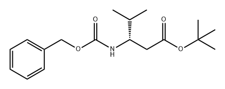 Pentanoic acid, 4-methyl-3-[[(phenylmethoxy)carbonyl]amino]-, 1,1-dimethylethyl ester, (3S)- 구조식 이미지