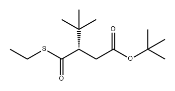 Pentanoic acid, 3-[(ethylthio)carbonyl]-4,4-dimethyl-, 1,1-dimethylethyl ester, (3S)- Structure