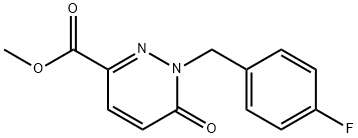 Methyl 1-(4-fluorobenzyl)-6-oxo-1,6-dihydropyridazine-3-carboxylate Structure