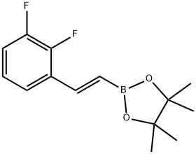 1,3,2-Dioxaborolane, 2-[(1E)-2-(2,3-difluorophenyl)ethenyl]-4,4,5,5-tetramethyl- 구조식 이미지