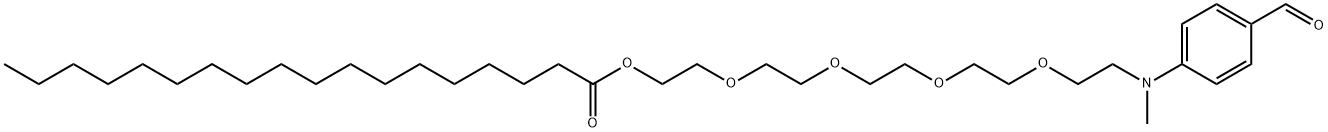 15-(4-Formylphenyl)-3,6,9,12-tetraoxa-15-azahexadec-1-yl octadecanoate Structure