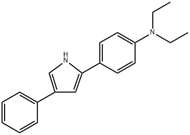 N,N-diethyl-4-(4-phenyl-1H-pyrrol-2-yl)aniline Structure