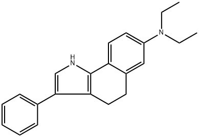 N,N-diethyl-3-phenyl-1,4,5,6-tetrahydrobenzo[6,7]cyclohepta[1,2-b]pyrrol-8-amine Structure