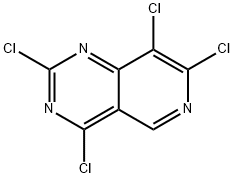 Pyrido[4,3-d]pyrimidine, 2,4,7,8-tetrachloro- Structure