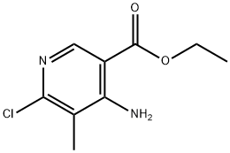 3-Pyridinecarboxylic acid, 4-amino-6-chloro-5-methyl-, ethyl ester Structure