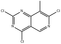 Pyrido[4,3-d]pyrimidine, 2,4,7-trichloro-8-methyl- Structure