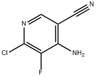 3-Pyridinecarbonitrile, 4-amino-6-chloro-5-fluoro- Structure