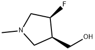 3-Pyrrolidinemethanol, 4-fluoro-1-methyl-, (3R,4S)- 구조식 이미지