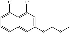 Naphthalene, 1-bromo-8-chloro-3-(methoxymethoxy)- Structure