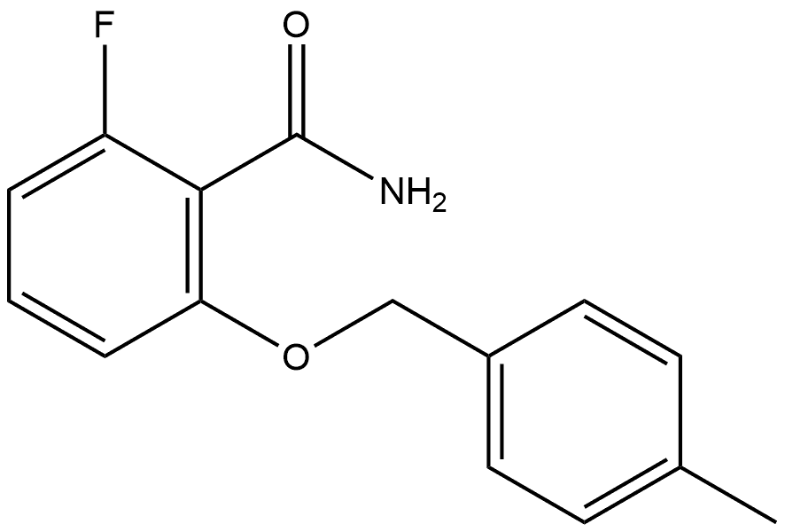 2-Fluoro-6-[(4-methylphenyl)methoxy]benzamide Structure