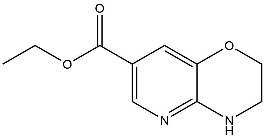 Ethyl 3,4-dihydro-2H-pyrido[3,2-b]-1,4-oxazine-7-carboxylate 구조식 이미지