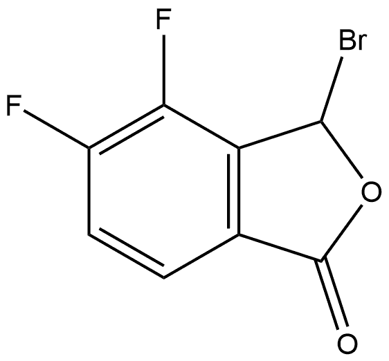 3-bromo-4,5-difluoroisobenzofuran-1(3H)-one Structure