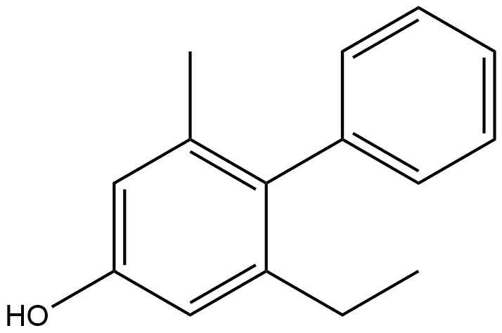 2-Ethyl-6-methyl[1,1'-biphenyl]-4-ol Structure