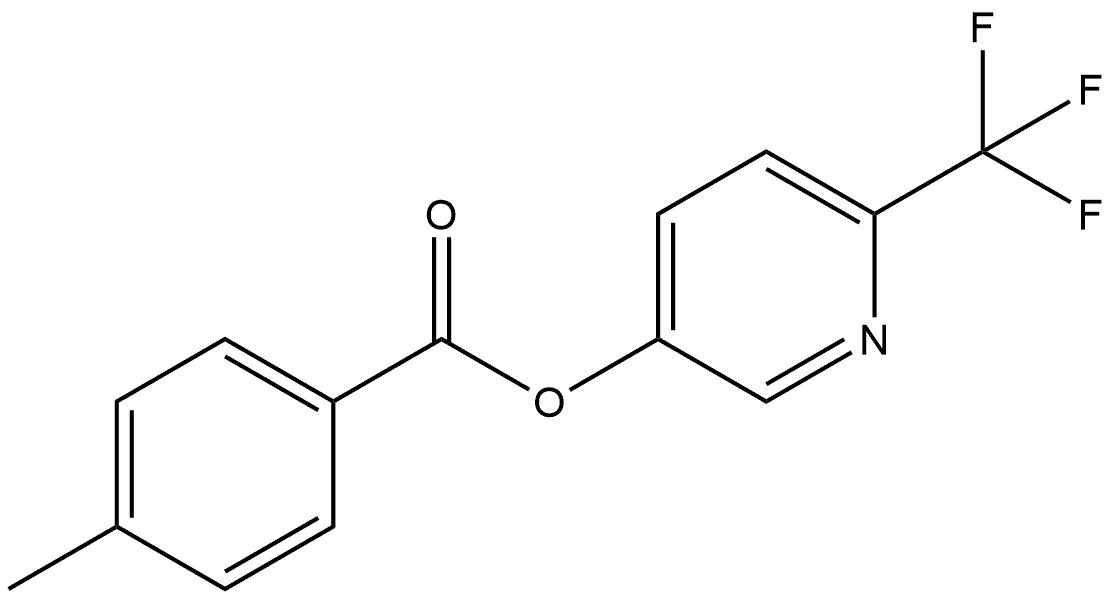 6-(Trifluoromethyl)-3-pyridinyl 4-methylbenzoate Structure