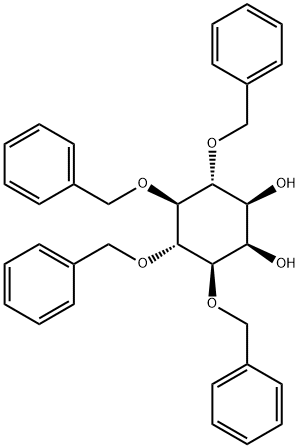 3,4,5,6-Tetrakis-O-(phenylmethyl)-D-myo-inositol 구조식 이미지