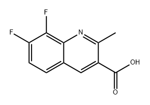 3-Quinolinecarboxylic acid, 7,8-difluoro-2-methyl- Structure