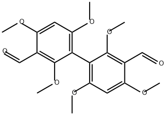 [1,1'-Biphenyl]-3,3'-dicarboxaldehyde, 2,2',4,4',6,6'-hexamethoxy- Structure