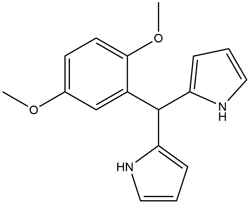 2,2’-[(2,5-Dimethoxyphenyl)methylene]bis(1H-pyrrole) Structure