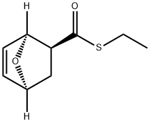 7-Oxabicyclo[2.2.1]hept-5-ene-2-carbothioic acid, S-ethyl ester, (1S,2S,4S)- 구조식 이미지
