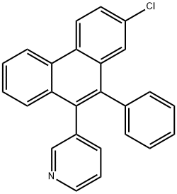 Pyridine, 3-(2-chloro-10-phenyl-9-phenanthrenyl)- Structure