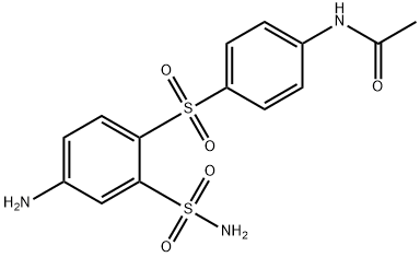 Acetamide, N-[4-[[4-amino-2-(aminosulfonyl)phenyl]sulfonyl]phenyl]- Structure