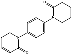 2(1H)-Pyridinone, 5,6-dihydro-1-[4-(2-oxo-1-piperidinyl)phenyl]- Structure