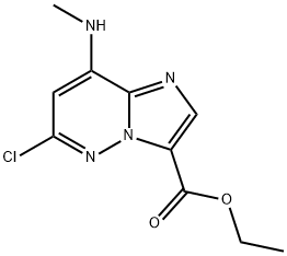 Ethyl 6-chloro-8-(methylamino)imidazo[1,2-b]pyridazine-3-carboxylate Structure