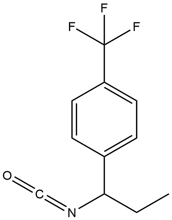 1-(1-isocyanatopropyl)-4-(trifluoromethyl)benzene Structure