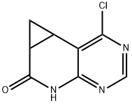 6H-Cyclopropa[4,5]pyrido[2,3-d]pyrimidin-6-one, 1-chloro-5,6a,7,7a-tetrahydro- Structure