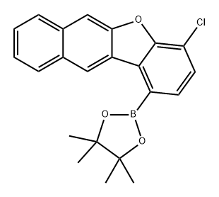 Benzo[b]naphtho[2,3-d]furan, 4-chloro-1-(4,4,5,5-tetramethyl-1,3,2-dioxaborolan-2-yl)- Structure