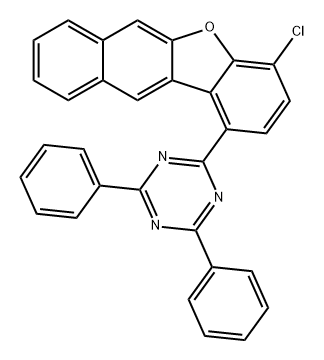 1,3,5-Triazine, 2-(4-chlorobenzo[b]naphtho[2,3-d]furan-1-yl)-4,6-diphenyl- Structure