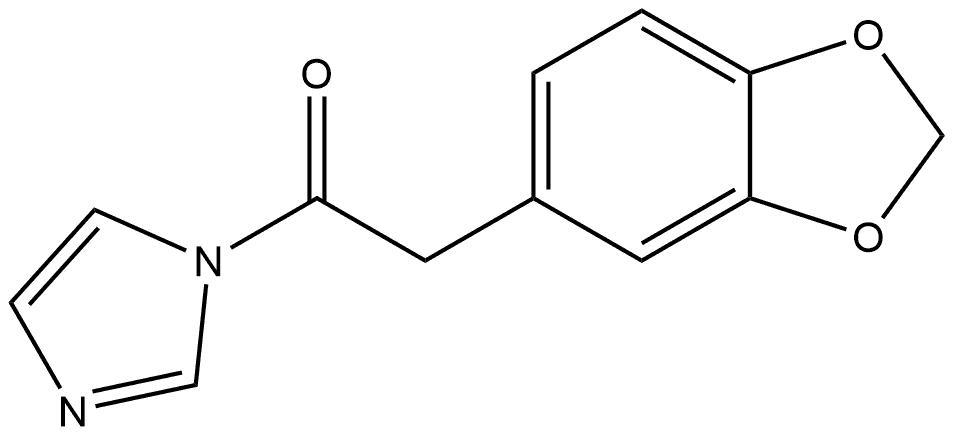 2-(1,3-Benzodioxol-5-yl)-1-(1H-imidazol-1-yl)ethanone Structure