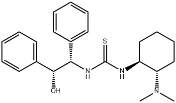 Thiourea, N-[(1S,2S)-2-(dimethylamino)cyclohexyl]-N'-[(1S,2R)-2-hydroxy-1,2-diphenylethyl]- Structure