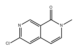 2,7-Naphthyridin-1(2H)-one, 6-chloro-2-methyl- 구조식 이미지