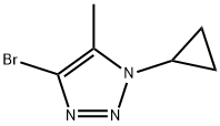 1H-1,2,3-Triazole, 4-bromo-1-cyclopropyl-5-methyl- Structure