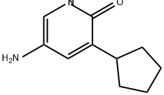 2(1H)-Pyridinone, 5-amino-3-cyclopentyl- 구조식 이미지