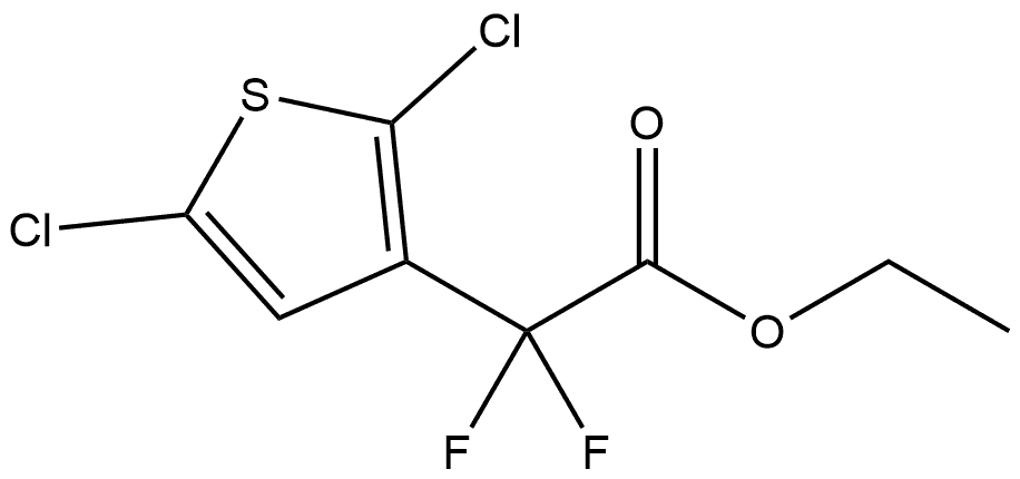 Ethyl 2,5-dichloro-α,α-difluoro-3-thiopheneacetate 구조식 이미지