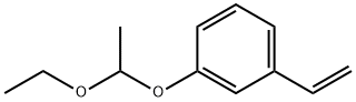 Benzene, 1-ethenyl-3-(1-ethoxyethoxy)- Structure