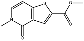 Thieno[3,2-c]pyridine-2-carboxylic acid, 4,5-dihydro-5-methyl-4-oxo-, methyl ester Structure