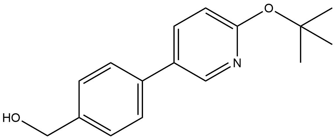 4-[6-(1,1-Dimethylethoxy)-3-pyridinyl]benzenemethanol Structure