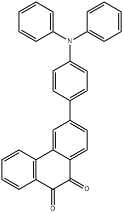 9,10-Phenanthrenedione, 3-[4-(diphenylamino)phenyl]- Structure