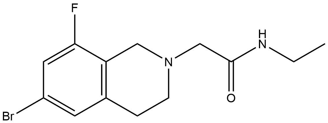 6-Bromo-N-ethyl-8-fluoro-3,4-dihydro-2(1H)-isoquinolineacetamide Structure